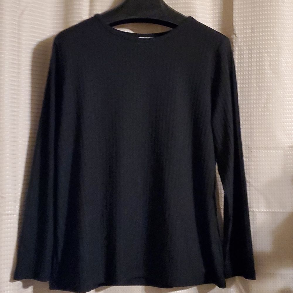 DENIM & CO ESSENTIALS  LONG SLEEVE  TOP